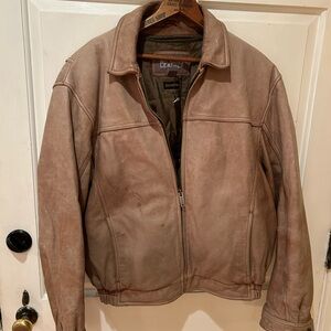 Men's Jacket - Tan Wilson’s Leather tan medium Y2K